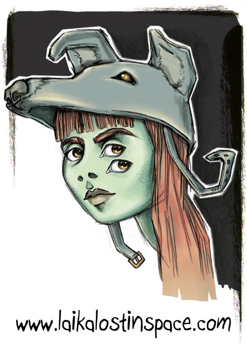 Laika Lost In Space Sticker